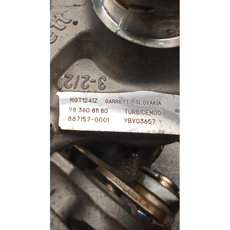 Recambio de turbocompresor para opel crossland x / crossland (p17, p2qo) 1.2 (75) referencia OEM IAM 9836081180 8871570001 