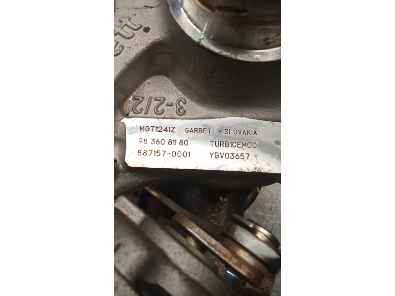 Recambio de turbocompresor para opel crossland x / crossland (p17, p2qo) 1.2 (75) referencia OEM IAM 9836081180 8871570001 
