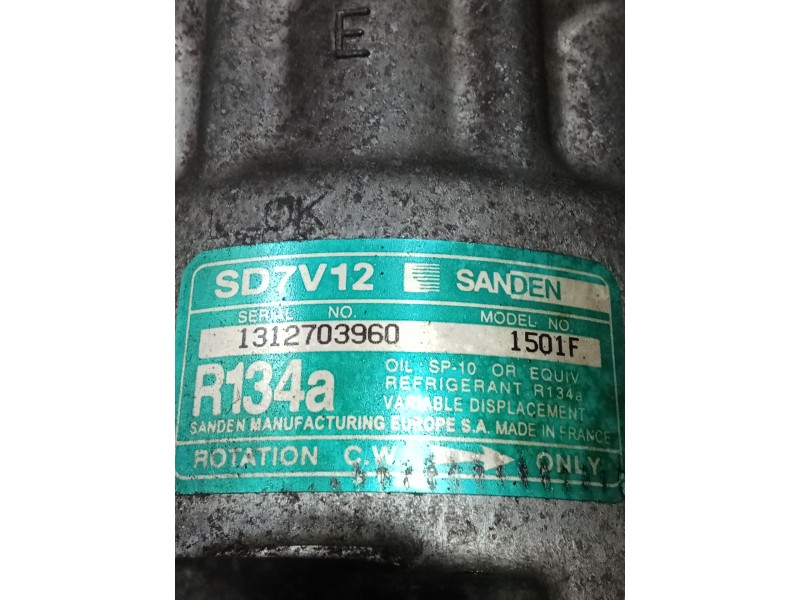Recambio de compresor aire acondicionado para peugeot 206 hatchback (2a/c) 1.6 i referencia OEM IAM 1312703960 1501F 98