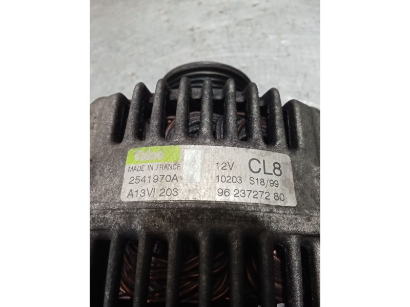 Recambio de alternador para peugeot 206 hatchback (2a/c) 1.6 i referencia OEM IAM 9623727280 2541970A 98