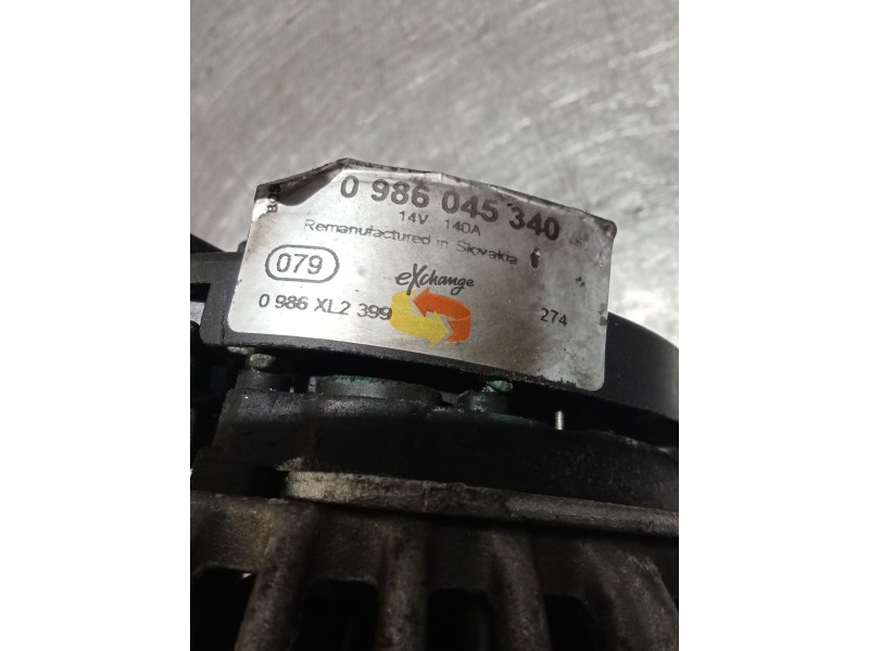 Recambio de alternador para audi a4 b7 (8ec) 2.0 tdi 16v referencia OEM IAM 0986045340 140A 05