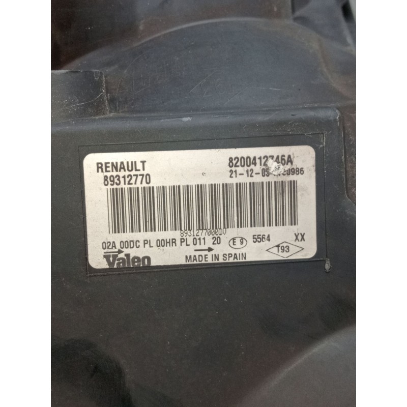 Recambio de faro izquierdo para renault megane ii station wagon (km0/1_) 1.9 dci referencia OEM IAM 8200412746A XENON 89312770 2