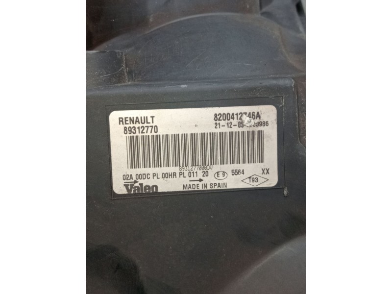 Recambio de faro izquierdo para renault megane ii station wagon (km0/1_) 1.9 dci referencia OEM IAM 8200412746A XENON 89312770 2