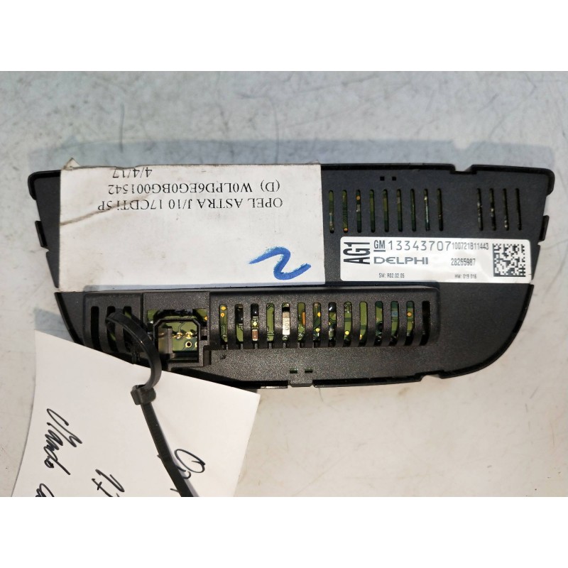 Recambio de mando calefaccion / aire acondicionado para opel astra j lim. 1.7 16v cdti referencia OEM IAM 13343707 28265987 
