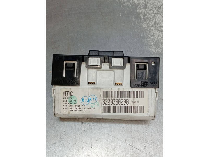 Recambio de pantalla multifuncion para renault clio ii (bb_, cb_) 1.5 dci (b/cb3m) referencia OEM IAM 8200380298 216771272 2001
