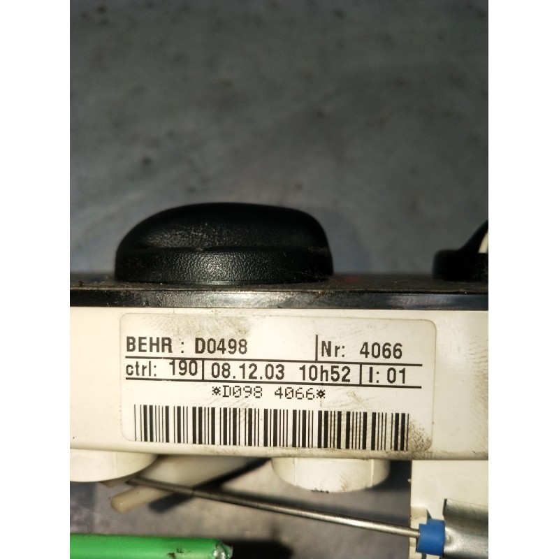 Recambio de mando calefaccion / aire acondicionado para renault kangoo express (fc0/1_) d 65 1.9 (fc0e, fc02, fc0j, fc0n) refere