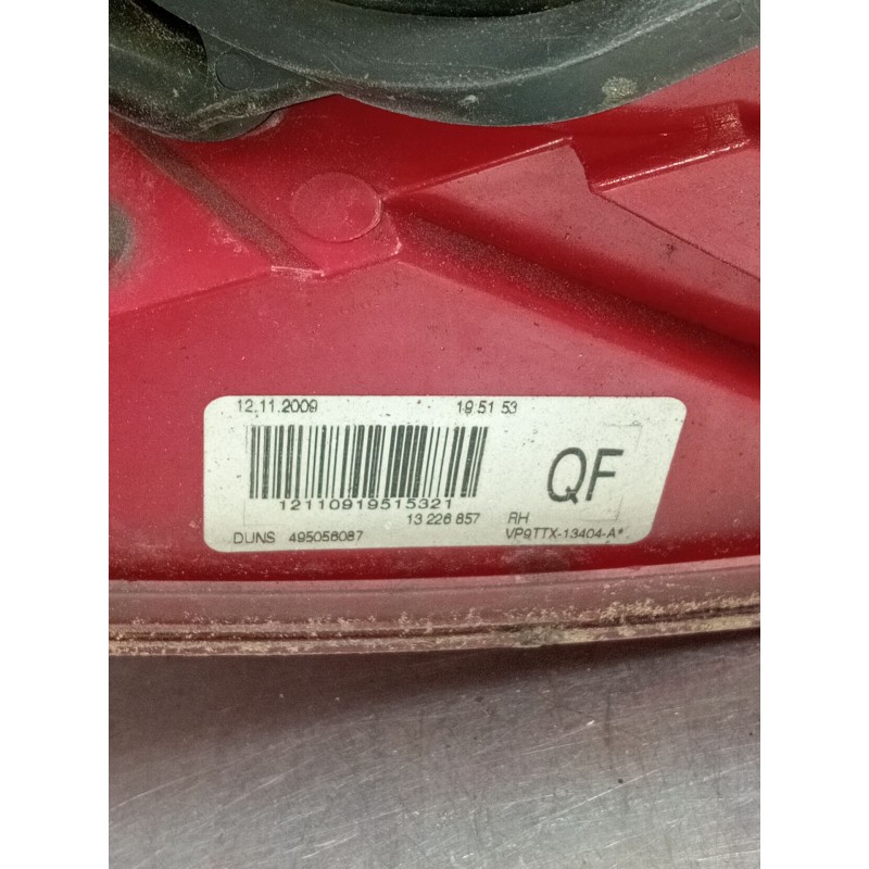 Recambio de piloto trasero derecho para opel insignia a sports tourer (g09) 2.0 cdti (35) referencia OEM IAM 13226857 495058087 