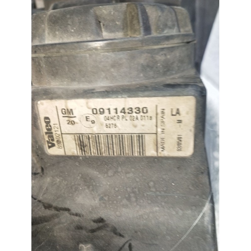 Recambio de faro derecho para opel combo furgoneta/monovolumen 1.7 di 16v referencia OEM IAM 09114330 VER FOTOS 2001