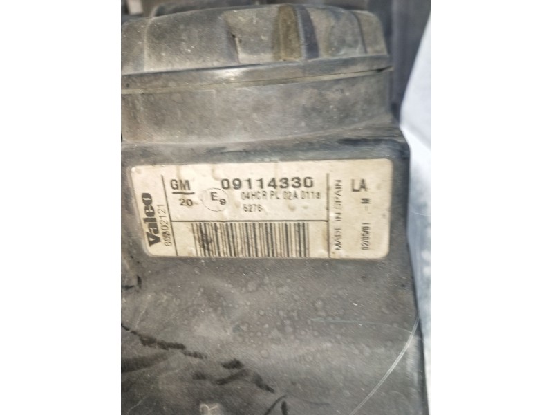 Recambio de faro derecho para opel combo furgoneta/monovolumen 1.7 di 16v referencia OEM IAM 09114330 VER FOTOS 2001