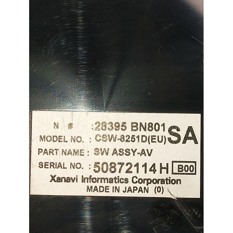 Recambio de mando calefaccion / aire acondicionado para nissan almera ii hatchback (n16) 2.2 dci referencia OEM IAM 28395BN801 5