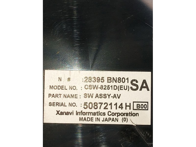 Recambio de mando calefaccion / aire acondicionado para nissan almera ii hatchback (n16) 2.2 dci referencia OEM IAM 28395BN801 5