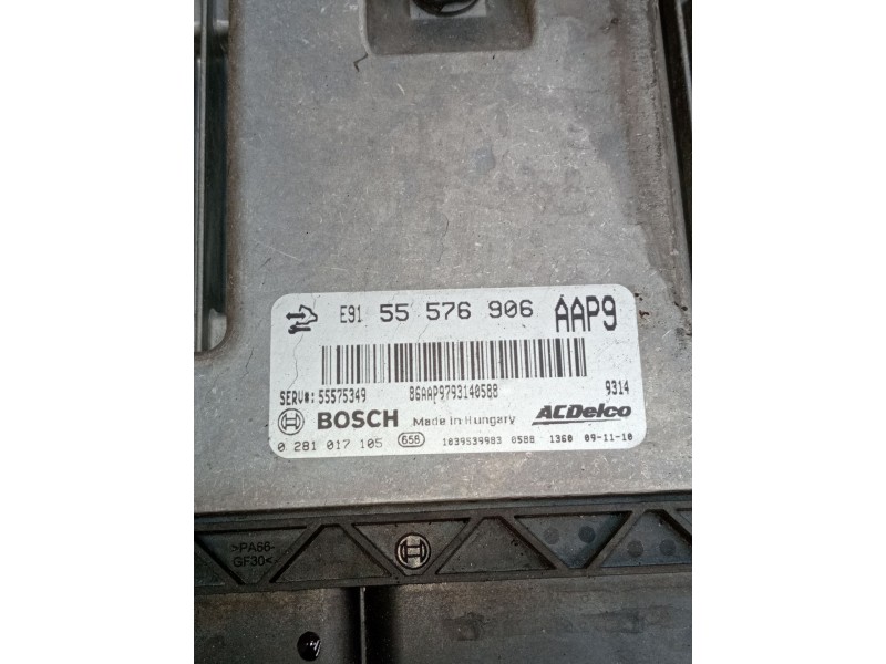Recambio de centralita motor uce para opel insignia a sports tourer (g09) 2.0 cdti (35) referencia OEM IAM 0281017105 55576906 5