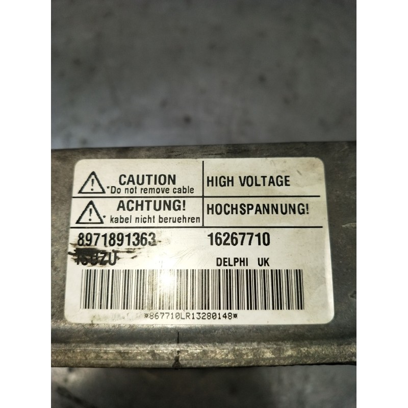 Recambio de centralita motor uce para opel combo furgoneta/monovolumen 1.7 di 16v referencia OEM IAM 8971891363  2001