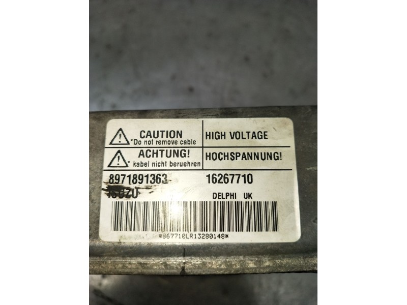 Recambio de centralita motor uce para opel combo furgoneta/monovolumen 1.7 di 16v referencia OEM IAM 8971891363  2001