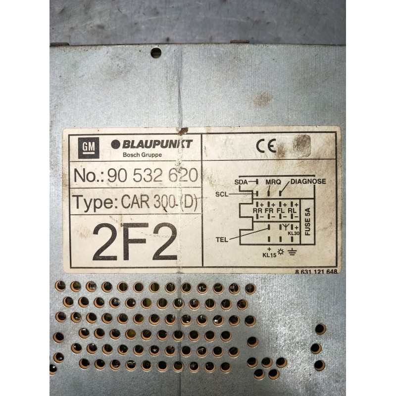 Recambio de sistema audio / radio cd para opel combo furgoneta/monovolumen 1.7 di 16v referencia OEM IAM 90532620  2001