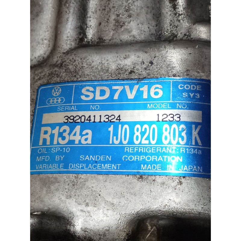 Recambio de compresor aire acondicionado para skoda octavia i (1u2) 1.9 tdi referencia OEM IAM   