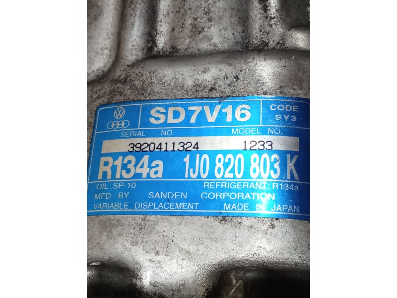 Recambio de compresor aire acondicionado para skoda octavia i (1u2) 1.9 tdi referencia OEM IAM   