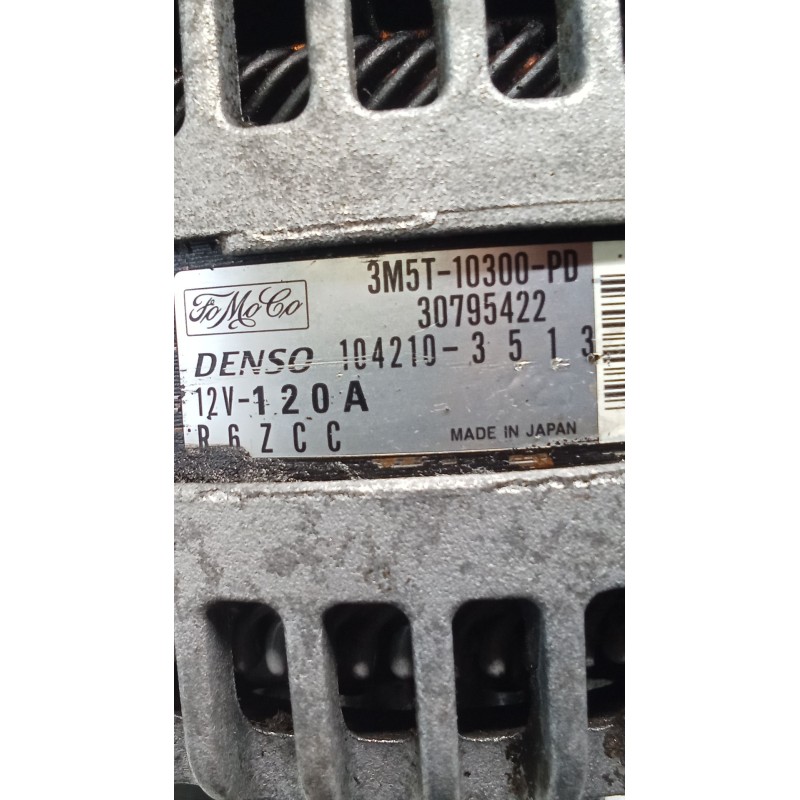 Recambio de alternador para ford focus c-max (dm2) 1.6 tdci referencia OEM IAM 3M5T10300PD 1042103513 03
