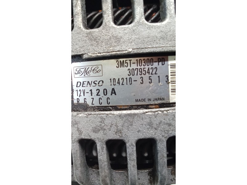 Recambio de alternador para ford focus c-max (dm2) 1.6 tdci referencia OEM IAM 3M5T10300PD 1042103513 03