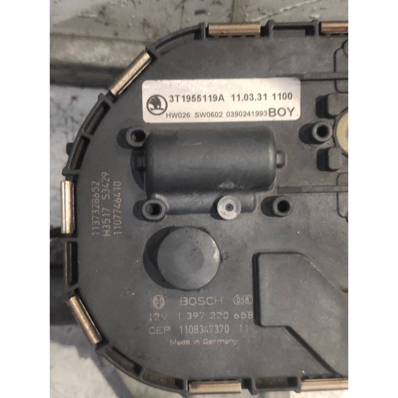 Recambio de motor limpia delantero para skoda suberb (3t4) exclusive referencia OEM IAM 3T1955119A 1397220658 3397020927 3T19550