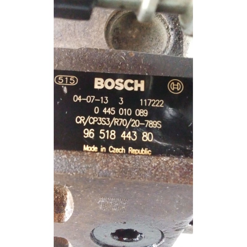 Recambio de bomba inyeccion para ford focus c-max (dm2) 1.6 tdci referencia OEM IAM 0445010089 9651844380 BOSCH