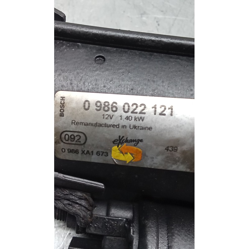 Recambio de motor arranque para ford fiesta vi (cb1, ccn) 1.6 tdci referencia OEM IAM 0986022121  