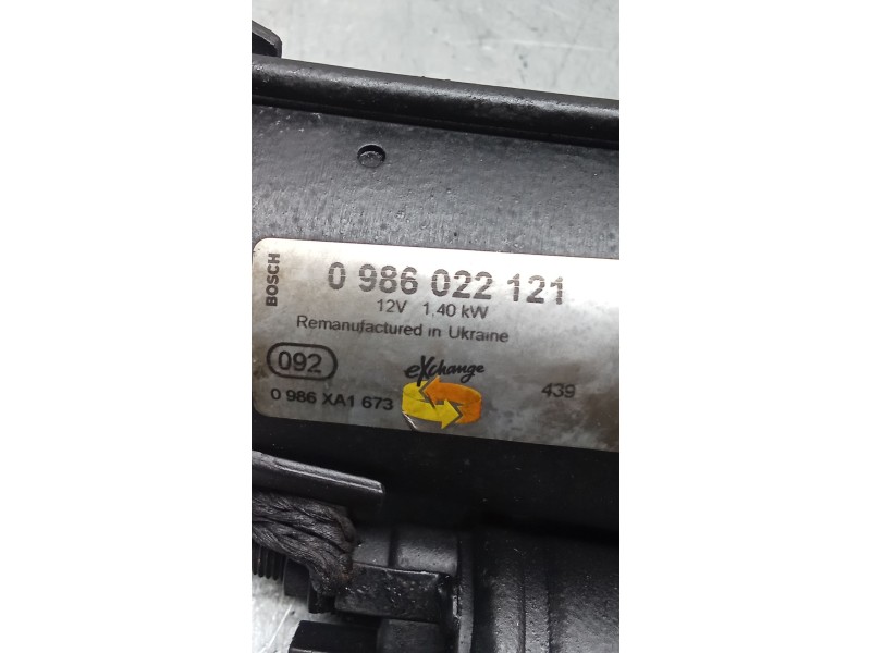 Recambio de motor arranque para ford fiesta vi (cb1, ccn) 1.6 tdci referencia OEM IAM 0986022121  
