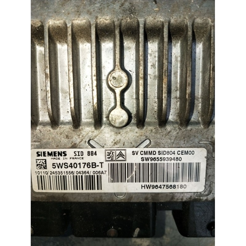 Recambio de centralita motor uce para citroën c3 i (fc_, fn_) 1.4 hdi referencia OEM IAM 5WS40176BT HW9647568180 245351556 2002