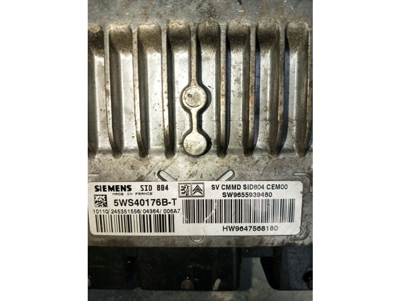 Recambio de centralita motor uce para citroën c3 i (fc_, fn_) 1.4 hdi referencia OEM IAM 5WS40176BT HW9647568180 245351556 2002