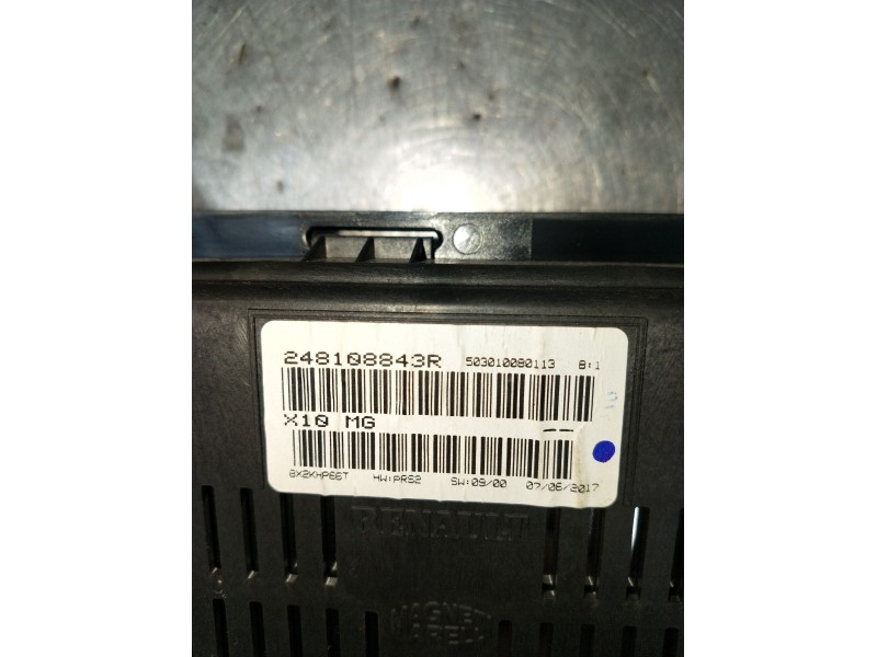 Recambio de cuadro instrumentos para renault zoe (bfm_) zoe referencia OEM IAM 248108843R 503010080113 DIGITAL 2016