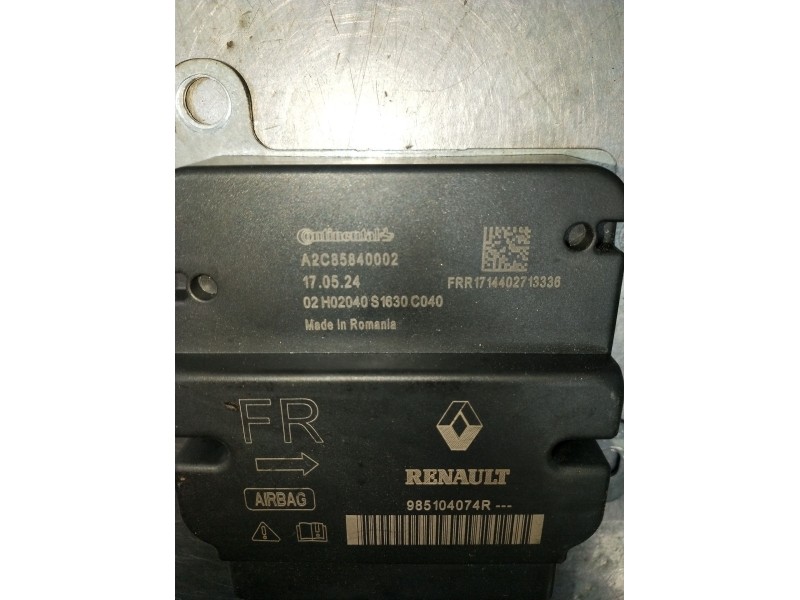 Recambio de kit airbag para renault zoe (bfm_) zoe referencia OEM IAM 985104074R  2016