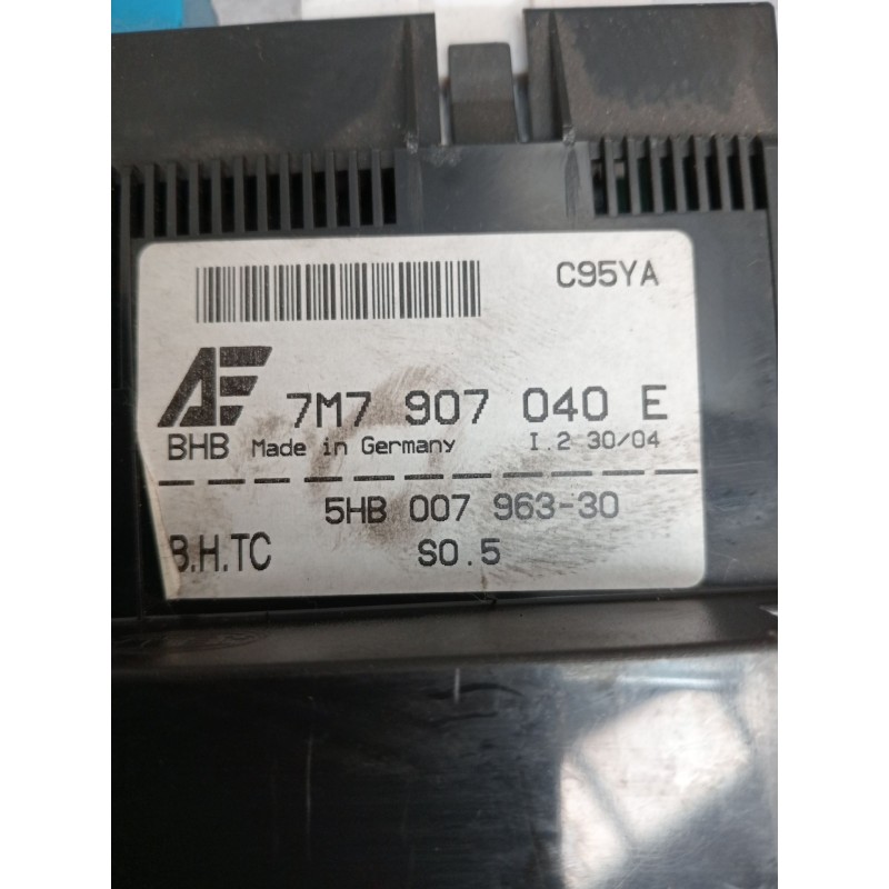 Recambio de mando calefaccion / aire acondicionado para seat alhambra (7v8, 7v9) 1.9 tdi referencia OEM IAM 7M7907040E 5HB007963