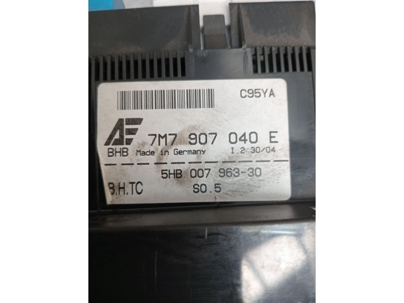 Recambio de mando calefaccion / aire acondicionado para seat alhambra (7v8, 7v9) 1.9 tdi referencia OEM IAM 7M7907040E 5HB007963