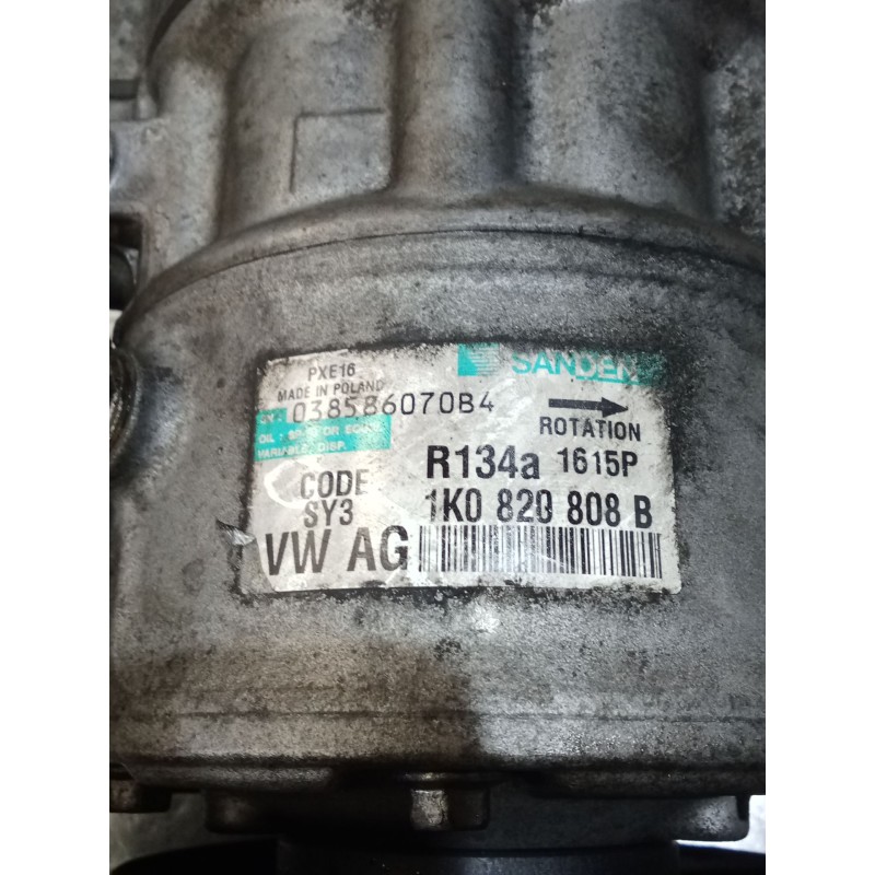 Recambio de compresor aire acondicionado para audi a3 (8p1) 2.0 tdi 16v referencia OEM IAM 1K0820808B  04