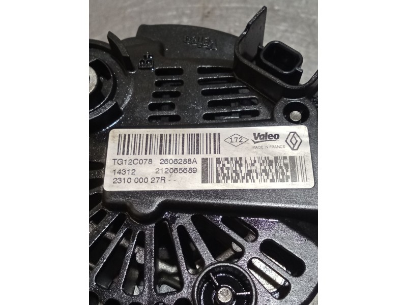 Recambio de alternador para renault megane iii grandtour (kz0/1) 1.5 dci (kz09, kz0d, kz1g, kz29, kz14, kz1w, kz10, kz1f,... ref