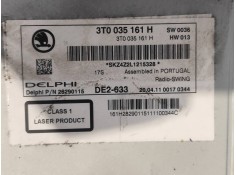 Recambio de sistema audio / radio cd para skoda suberb (3t4) exclusive referencia OEM IAM 3T0035161H DE2633 3T0035156G 2