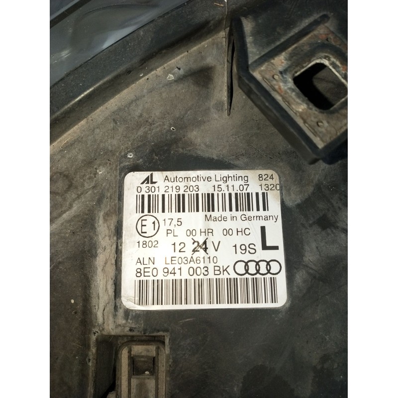 Recambio de faro izquierdo para audi a4 b7 (8ec) 2.0 tdi 16v referencia OEM IAM 0301219203 8E0941003BK 2005