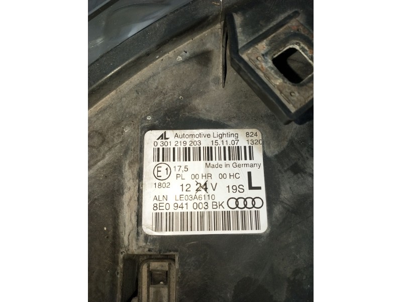 Recambio de faro izquierdo para audi a4 b7 (8ec) 2.0 tdi 16v referencia OEM IAM 0301219203 8E0941003BK 2005