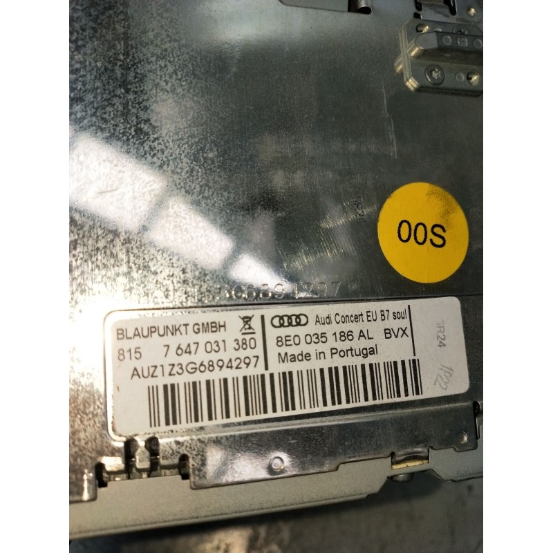 Recambio de sistema audio / radio cd para audi a4 b7 (8ec) 2.0 tdi 16v referencia OEM IAM 8E0035186AL 7647031380 2005