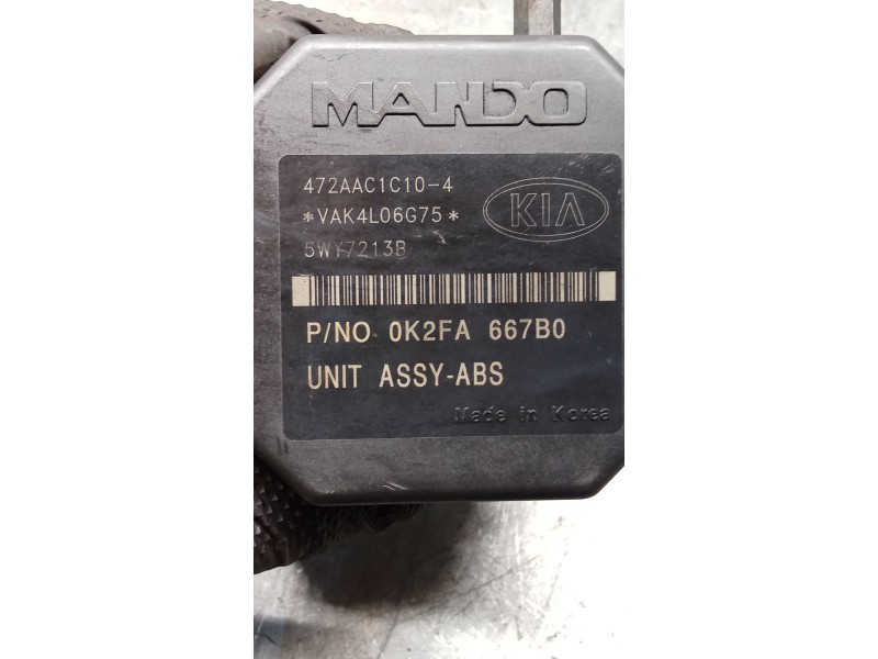 Recambio de abs para kia carnival ii (gq) 2.9 crdi referencia OEM IAM 0K2FA667B0 472AAC1C104 2K56T437A0 BH60104700