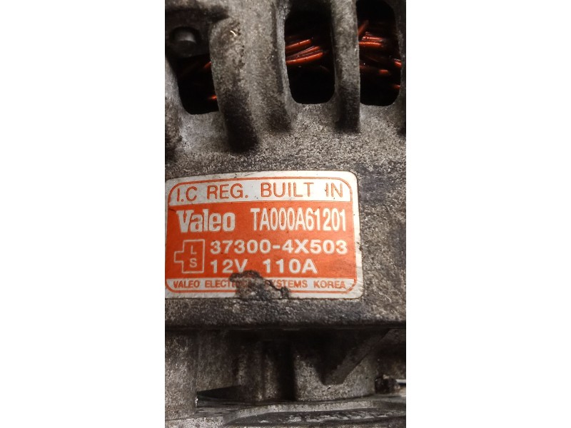Recambio de alternador para kia carnival ii (gq) 2.9 crdi referencia OEM IAM 373004X503 TA000A61201 CAL32114GS 01 110A