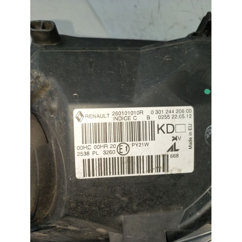 Recambio de faro derecho para renault megane iii grandtour (kz0/1) 1.5 dci (kz09, kz0d, kz1g, kz29, kz14, kz1w, kz10, kz1f,... r