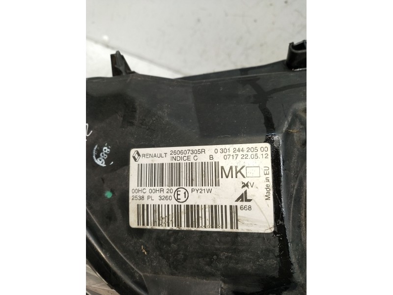 Recambio de faro izquierdo para renault megane iii grandtour (kz0/1) 1.5 dci (kz09, kz0d, kz1g, kz29, kz14, kz1w, kz10, kz1f,...