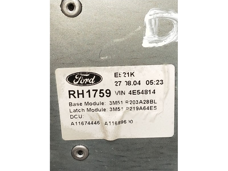 Recambio de elevalunas delantero derecho para ford focus c-max (dm2) 1.6 tdci referencia OEM IAM RM51R203A28BL 5P 2003
