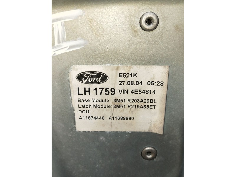 Recambio de elevalunas delantero izquierdo para ford focus c-max (dm2) 1.6 tdci referencia OEM IAM 3M51R203A29BL 5P 2003