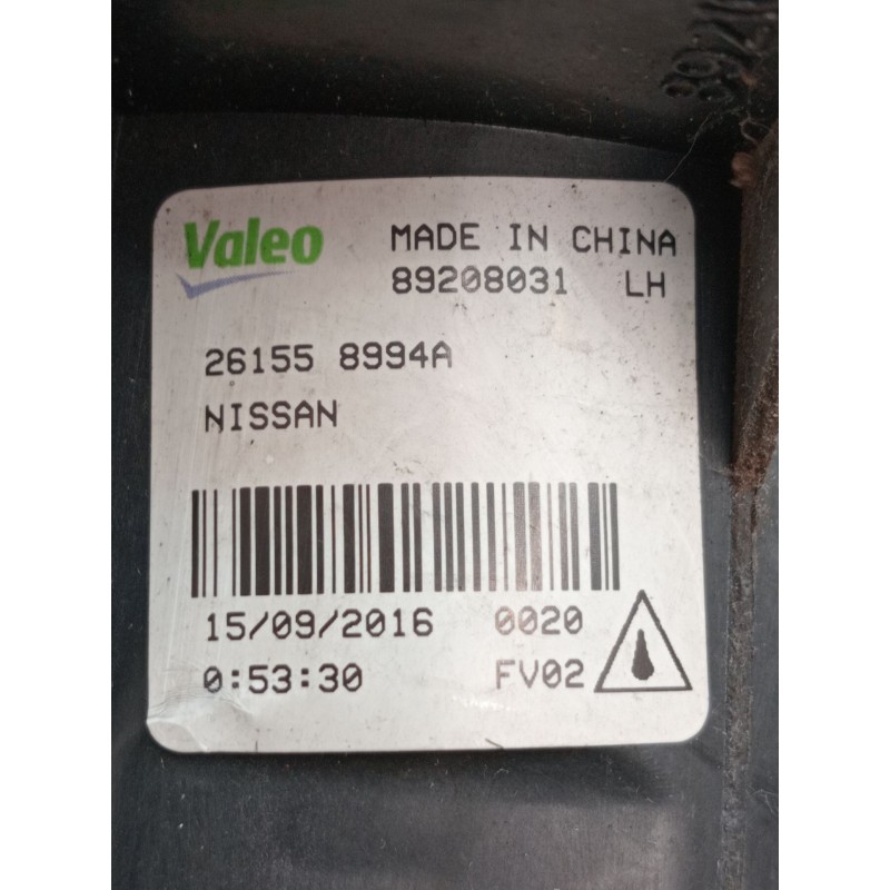 Recambio de faro antiniebla izquierdo para nissan x-trail iii (t32_, t32r, t32rr) 1.6 dci all mode 4x4-i (nt32) referencia OEM I