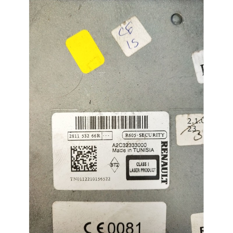Recambio de sistema audio / radio cd para renault megane iii grandtour (kz0/1) 1.5 dci (kz09, kz0d, kz1g, kz29, kz14, kz1w, kz10
