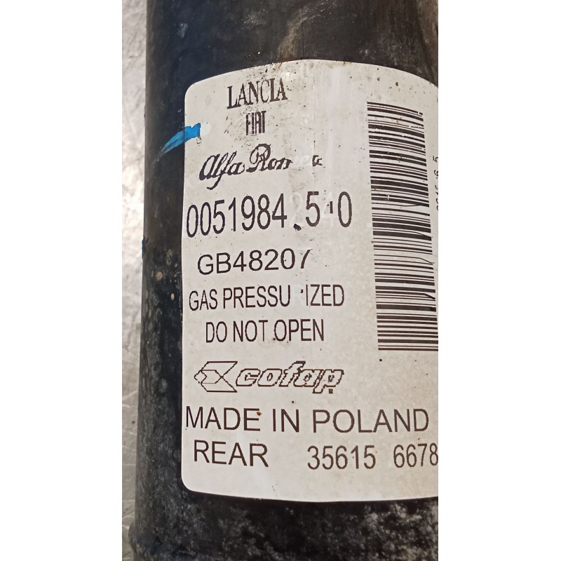 Recambio de amortiguador trasero izquierdo para fiat panda (312_, 319_) 1.2 (312pxa1a) referencia OEM IAM 00519842540  12
