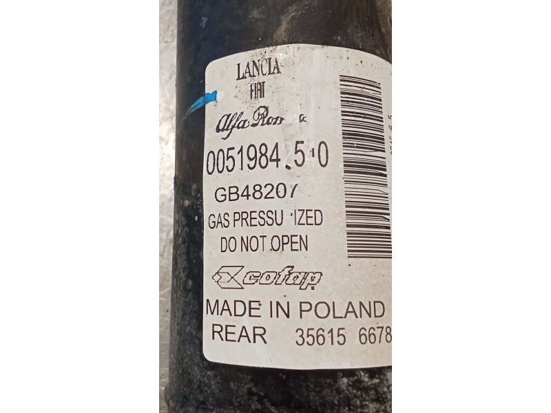 Recambio de amortiguador trasero izquierdo para fiat panda (312_, 319_) 1.2 (312pxa1a) referencia OEM IAM 00519842540  12