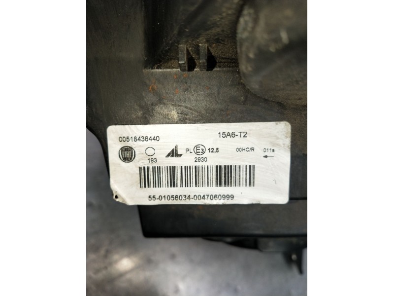 Recambio de faro derecho para fiat panda (312_, 319_) 1.2 (312pxa1a) referencia OEM IAM 00518436440  2012
